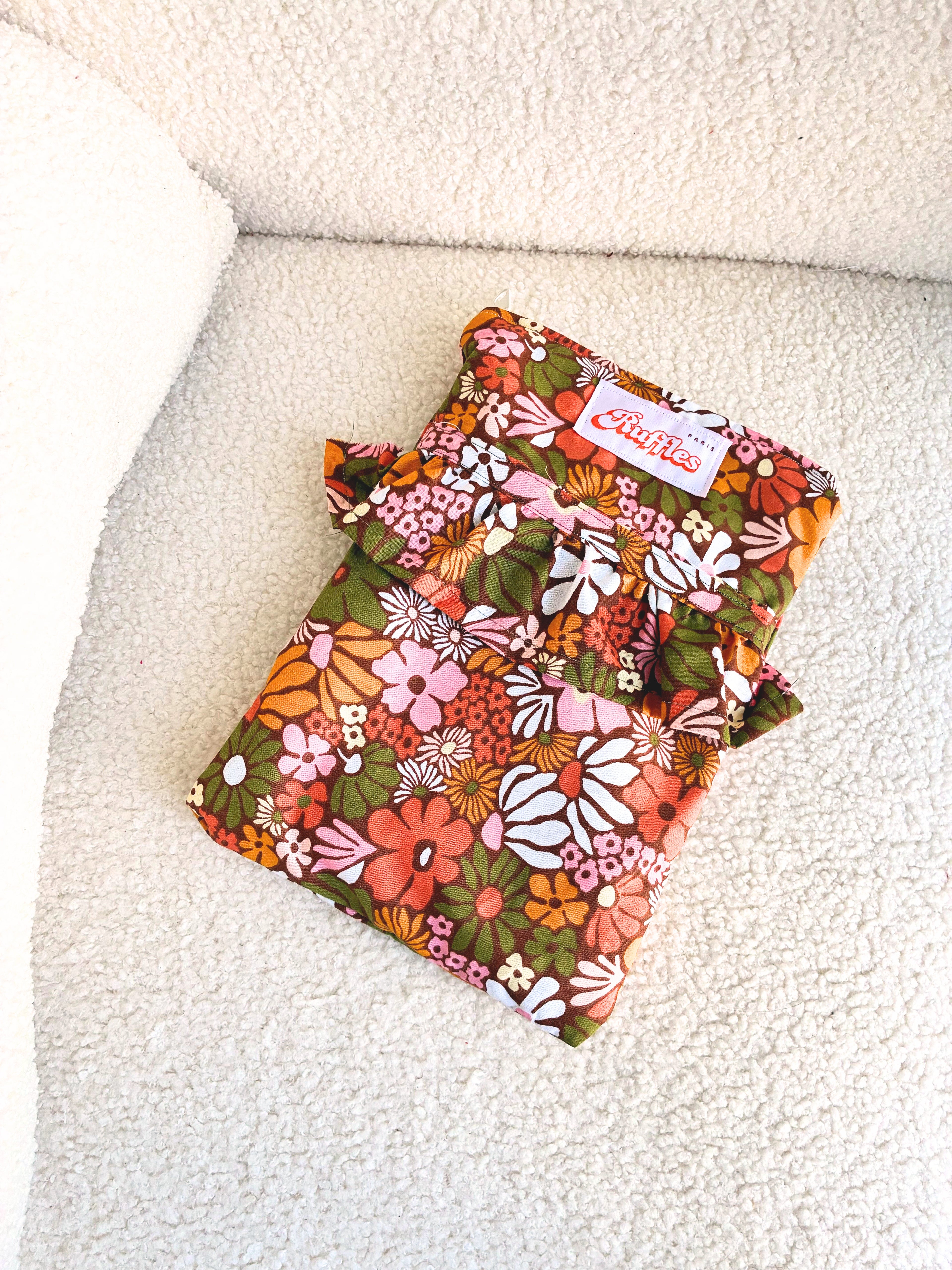 Pochette à froufrous style retro